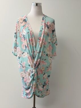 Andthewhy • Floral Twist Knot Cover Up